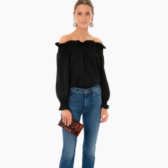 Black Off the Shoulder Marguerite Blouse
TUCKERNUCK - Picture 3 of 11
